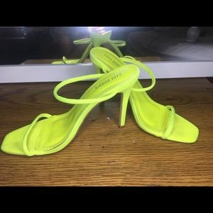 Neon green shoes